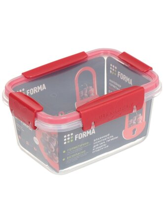 Контейнер пищевой пластик, 0.75 л, 8.4 см, в ассортименте, закрытого типа герметичные, Полимербыт, Butterfly Bright, 4378206