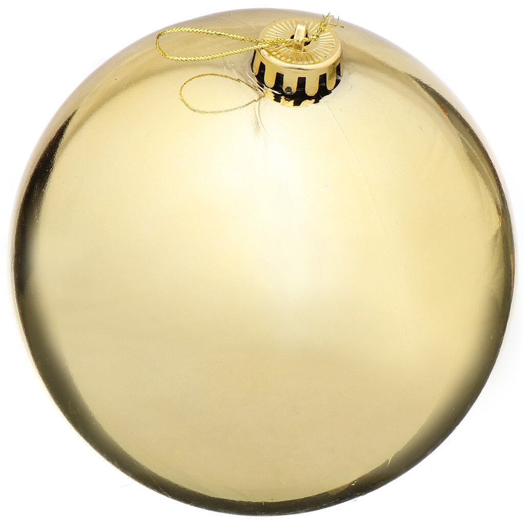 Елочный шар золотой, 15 см, JC-5531