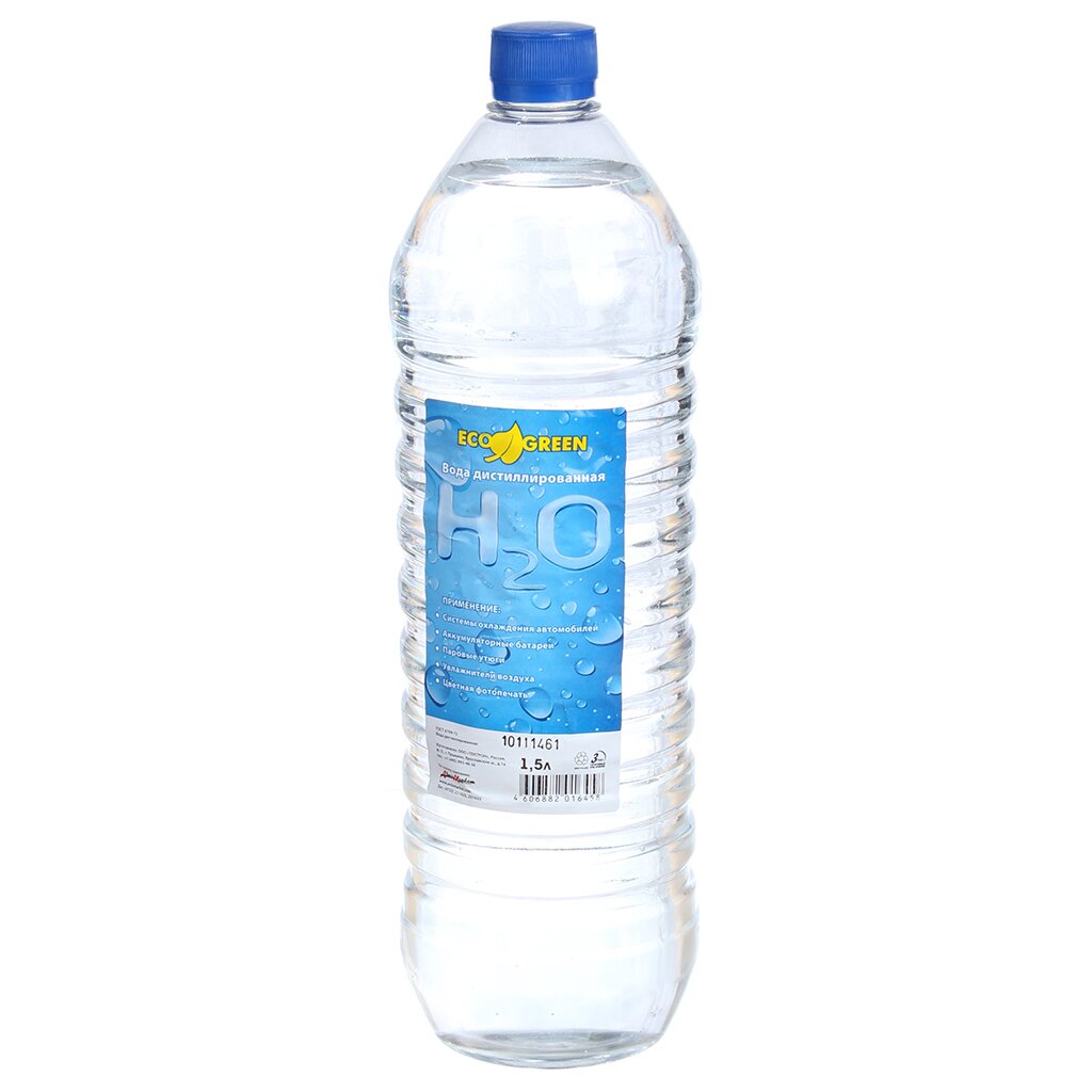 Вода дистиллированная 1.5 л вода дистиллированная 5 л