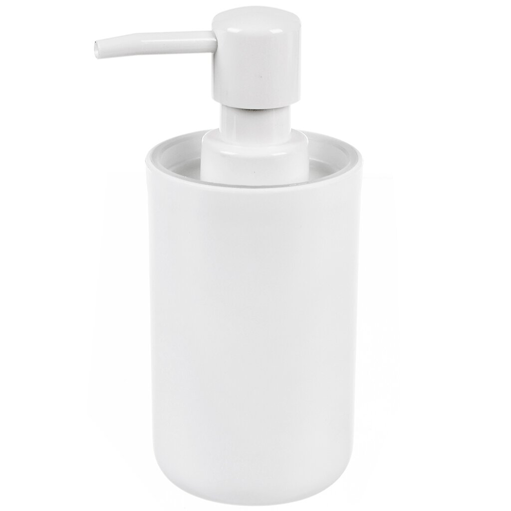 Дозатор для жидкого мыла, пластик, 6.6х15.3 см, белый, PP0287I-LD