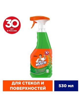 Средство для стекол Мистер Мускул, 530 мл, с курком, 103560/659804