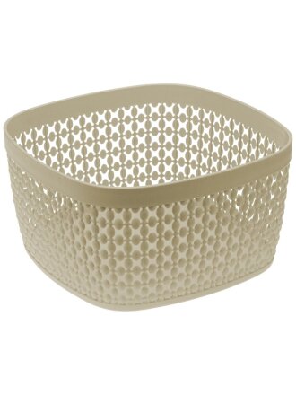 Сухарница пластик, 17х17х9 см, Idea, Пирула, М1219, латте