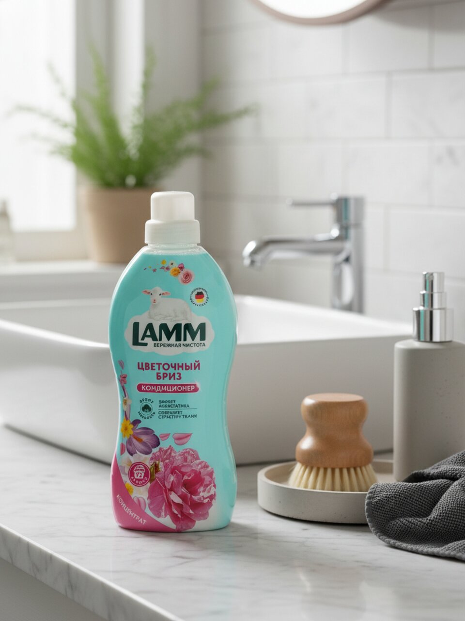 Кондиционер для белья Lamm, 1.82 л, Цветочный бриз, концентрат