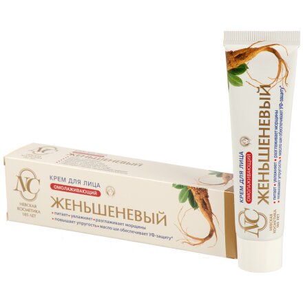 Крем для лица, Невская косметика, Женьшеневый, омолаживающий, 30+, для всех типов кожи, 40 мл