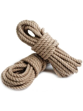 Канат диаметр 12 мм, джут, моток, 74577, 10 м