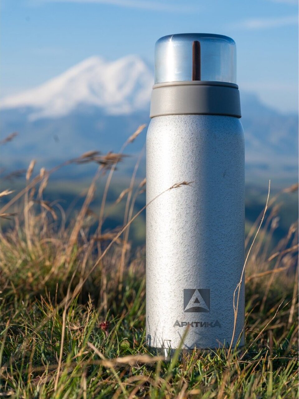 Термос нержавеющая сталь, 1.2 л, узкая горловина, Арктика, колба нержавеющая сталь, серебристый, 106-1200