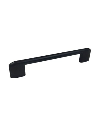 Ручка-скоба мебельная Trodos, 8653, 128 мм, ЦАМ, черный матовая, 303711