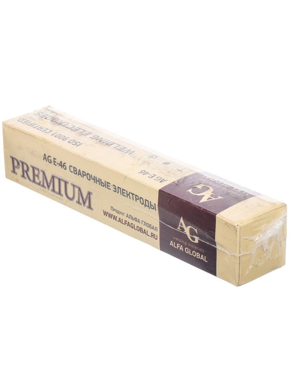 Электроды AG, E-46 Premium, 2.5х350 мм, 5 кг, картонная коробка