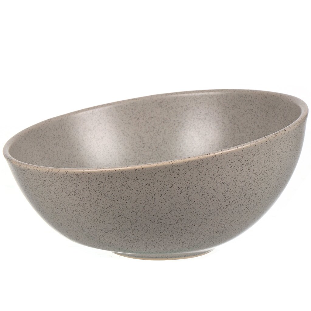 Салатник керамика, круглый, 18 см, Inclined Grey, Fioretta, TDB032 тарелка суповая керамика 21 см круглая impression fioretta tdp037