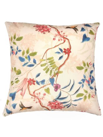 Наволочка декоративная Колибри в цветах, 100% полиэстер, 40 х 40 см