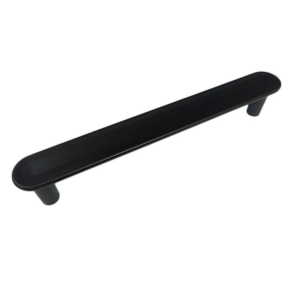 Ручка-скоба мебельная Trodos, DMZ-22650, 128 мм, ЦАМ, черный матовая, 303627 ручка мебельная cappio rt203 сатиновый серый