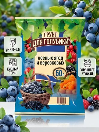 для голубики, лесных ягод и вересковых растений