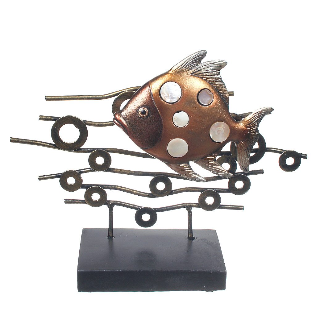 Фигурка декоративная Пятнистая рыбка, 22.6х7.7х15.2 см, 549-060