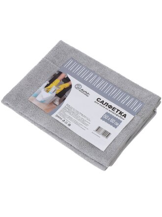 Салфетка бытовая для пола, микрофибра, 50х60 см, в ассортименте, Марья Искусница