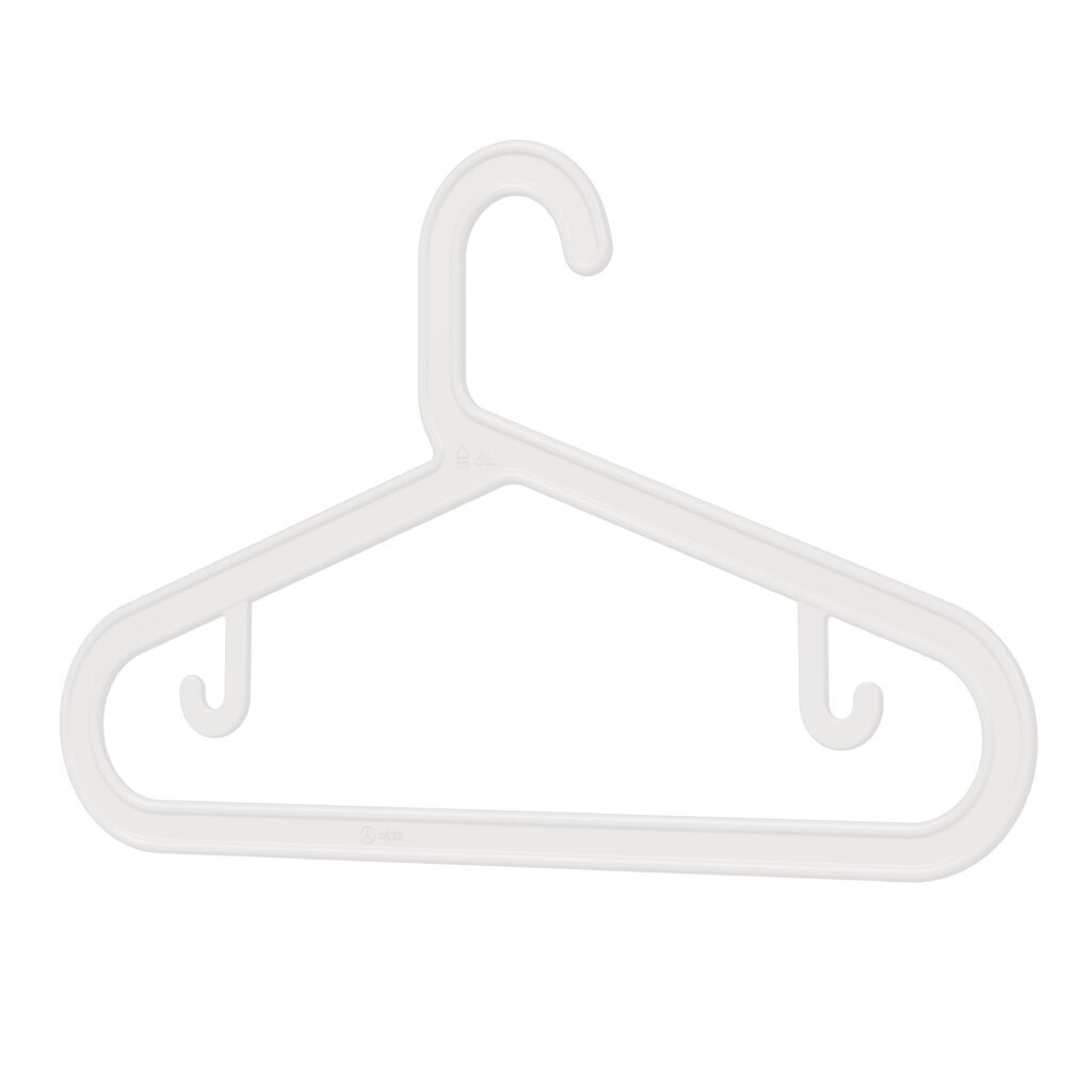 Вешалка-плечики детская, 31.5 см, пластик, белая, Альтернатива, М8856