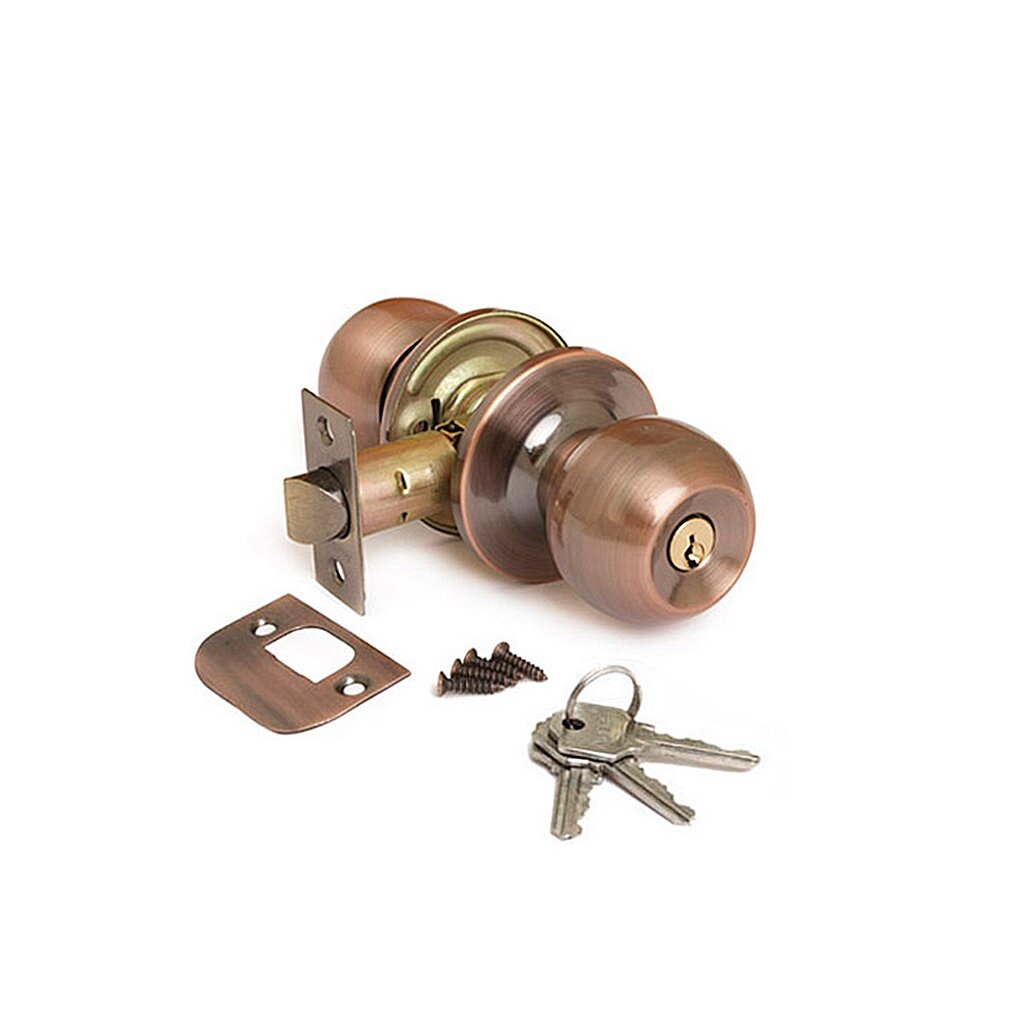 Защелка Avers, 6072-01-AC, ключ/фиксатор, медь, сталь защелка avers 8023 01 ab 20402 ключ фиксатор бронза