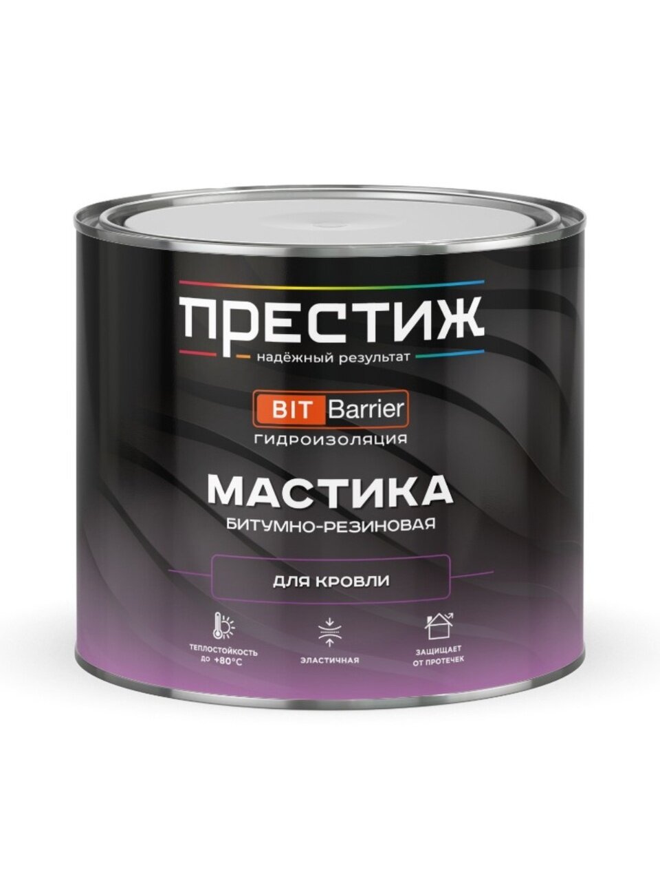 Мастика Престиж, битумно-резиновая, кровельная, 2 кг