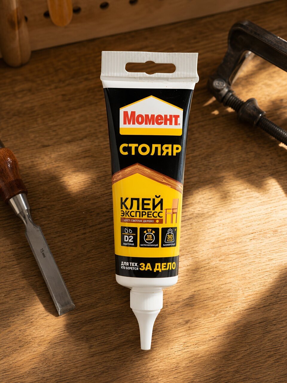 Клей Момент, однокомпонентный, 125 г, 1251724, Столяр