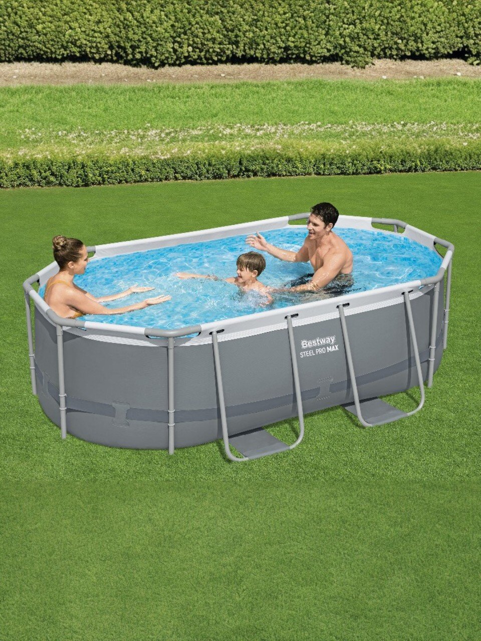 Бассейн каркасный Bestway, 305х200х84 см, Power Steel Oval Pool, 5614A, фильтр-насос, 3668 л
