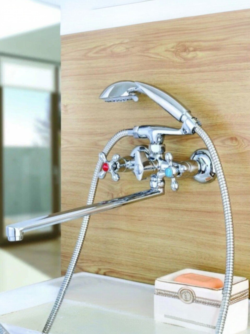 Смеситель для ванны, G.lauf, с кран-буксой, хром, QML7-A827