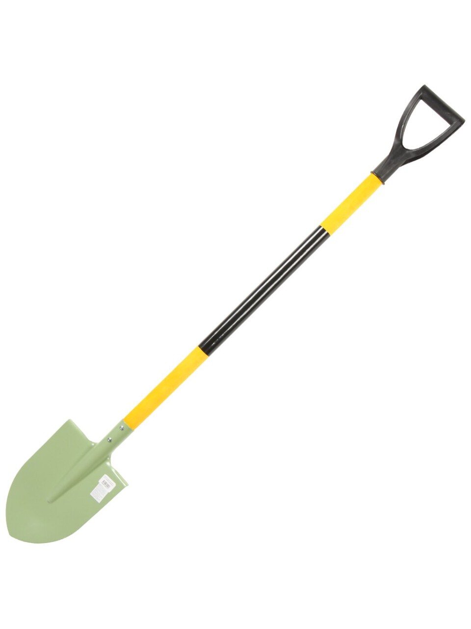 Лопата штыковая, черенок деревянный, с рукояткой, Клевер, окрашенный, Гд