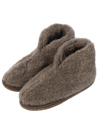 Чуни унисекс, шерсть, серо-коричневые, р. 39-40, закрытые, МЧ02СКР