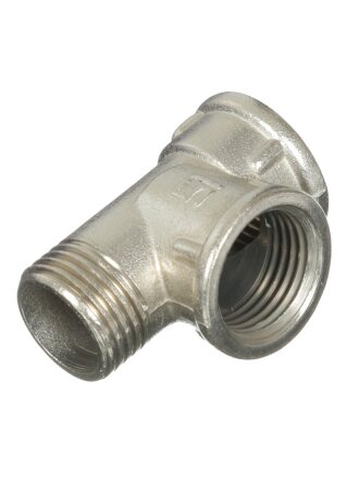 Тройник 3/4", г-г-ш, никель, STI