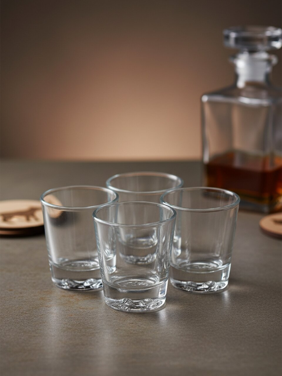 Стопка стекло, 50 мл, 4 шт, Domenik, Spirit Of Animals, DMG002