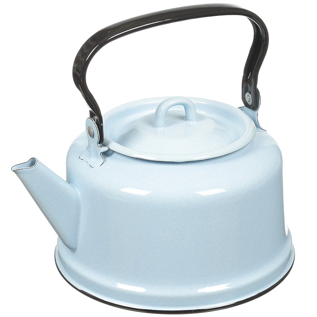 Чайник сталь, эмалированное покрытие, 3.5 л, закатное дно, ручка металлическая, Сибирские товары, С42713/С42713.П чайник со свистком polaris verde 2 2l