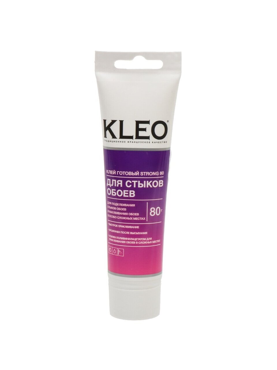Клей для стыков обоев, Kleo, Strong, 80 кв.м., 80 г, туба, 080 стыки