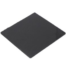 Блюдо камень, квадратное, 25х25 см, черное, Черный камень, Y4-3204