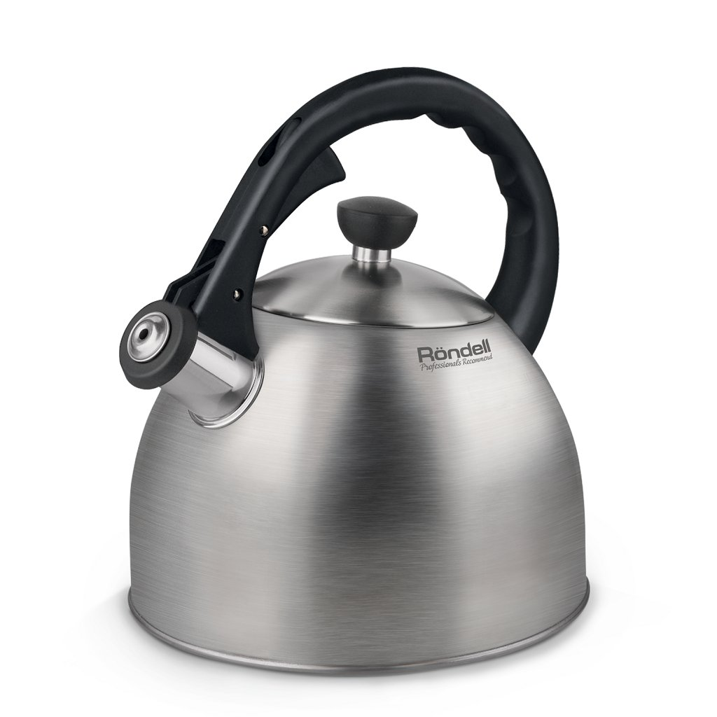 Чайник из нержавеющей стали Rondell Perfect RDS-494 со свистком, 2.2 л