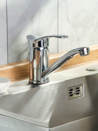 Смеситель для раковины, Aqwin, с картриджем, хром, A4501-2