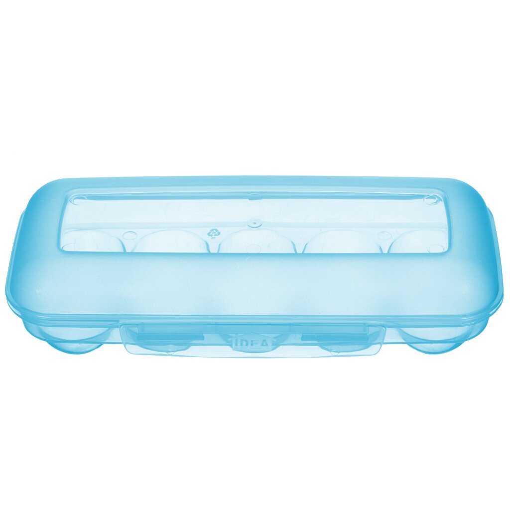 Контейнер пищевой для яиц пластик, 26.5х11.5х7 см, прямоугольный, Idea, М 1209 контейнер прямоугольный пластиковый 0 5 л
