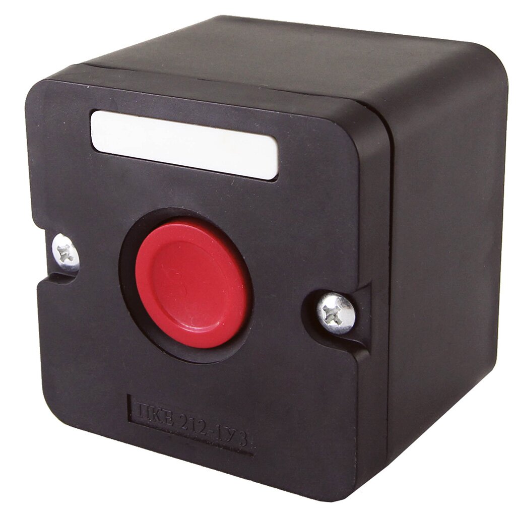 Пост кнопочный IP40, красный, TDM Electric, ПКЕ 112-1, SQ0742-0001