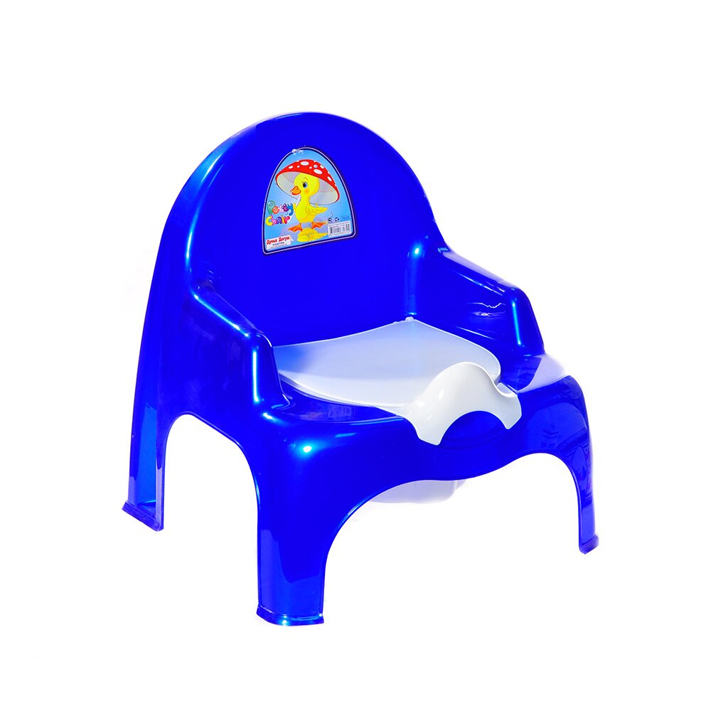 Горшок-стульчик детский синий с перламутром, Dunya Plastik, 11102