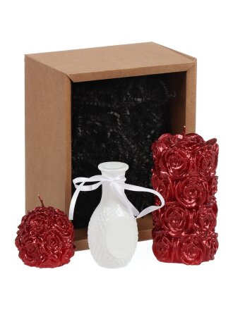 Подарочный набор фигурный, Evis, в комплекте фигурка- 2 шт, бутылочка белая интерьерная- 1 шт., 40 0097
