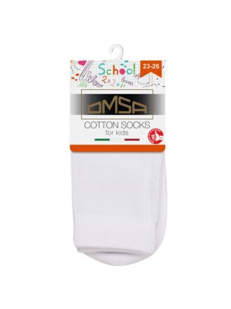 Носки детские унисекс, хлопок, Omsa, Calzino, белые, р. 23-26, 21С03