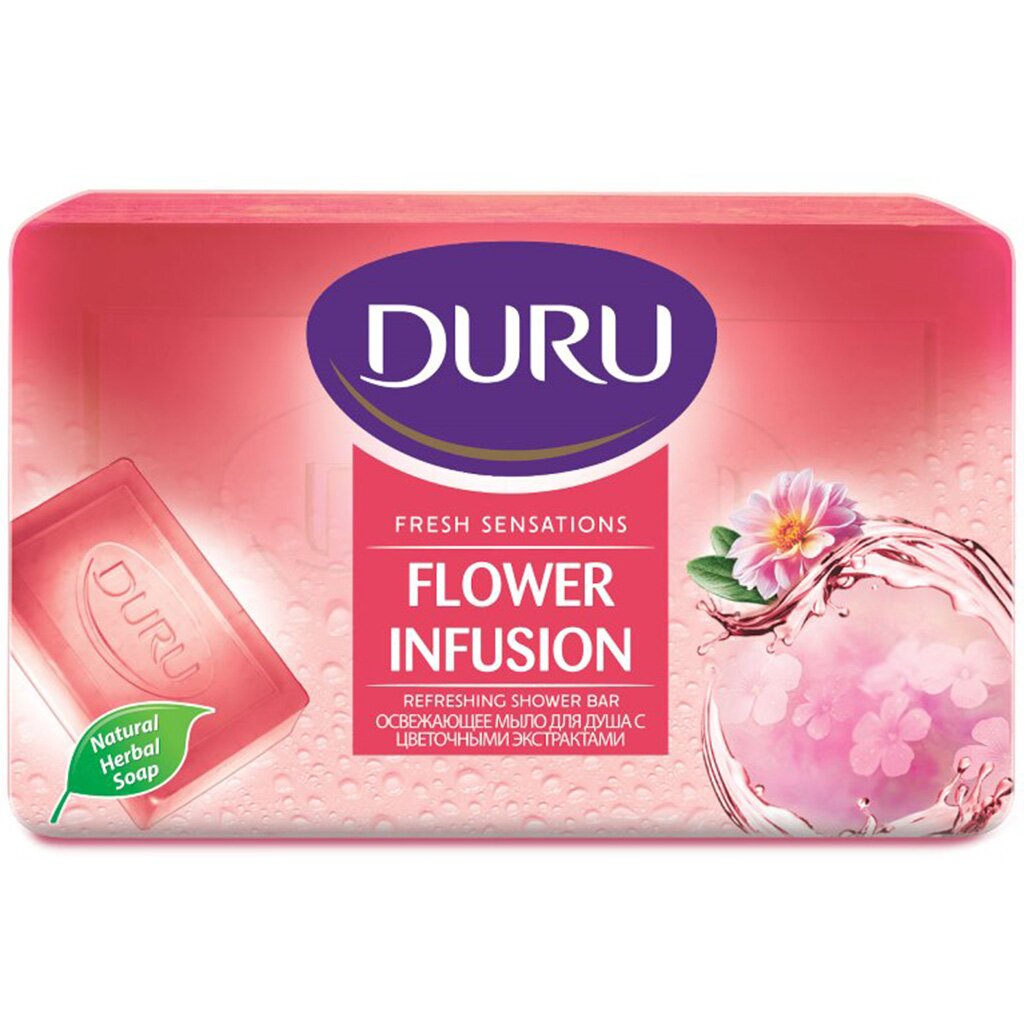 Мыло Duru, Fresh Sensations Цветочное облако, 150 г мыло duru sоft sensation розовый грейпфрут 4 шт 80 г