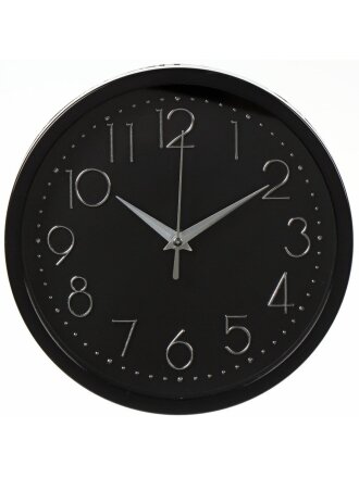 Часы настенные, 23 см, круглые, пластик, стекло, Y6-6091