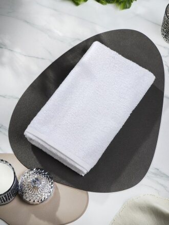 Полотенце банное 70х140 см, 100% хлопок, 350 г/м2, белое, Узбекистан