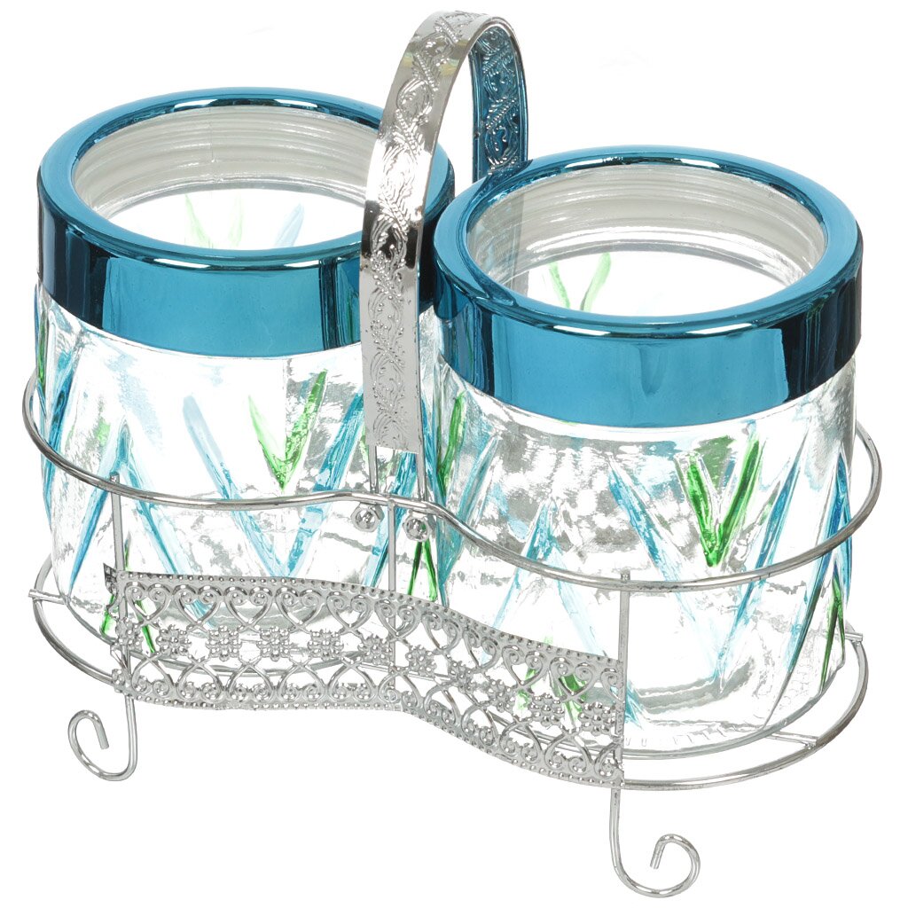 Ст Банка д/сып продуктов 2шт 850мл мет/подст 01-303 BHG Bohmann