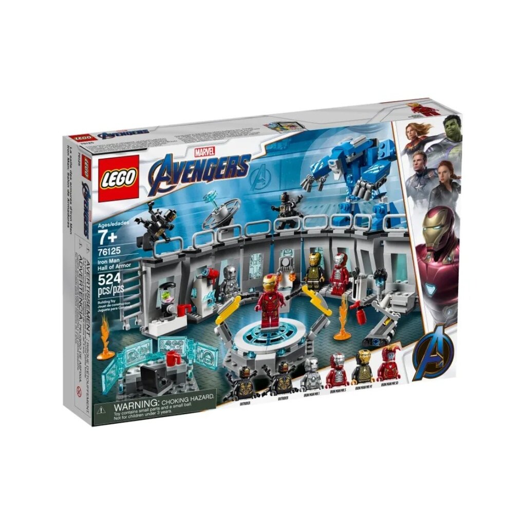 Конструктор Lego, Super Heroes, Лаборатория Железного человека, 7-9 лет,  524 детали, 76125 - купить оптом со складов в Москве и Воронеже - оптовая  база Спектр