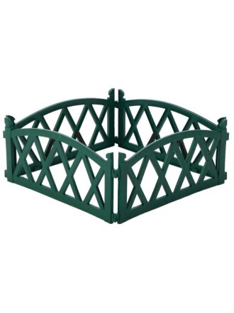 Забор декоративный пластмасса, Мастер сад, Арка, 26х240 см, зеленый
