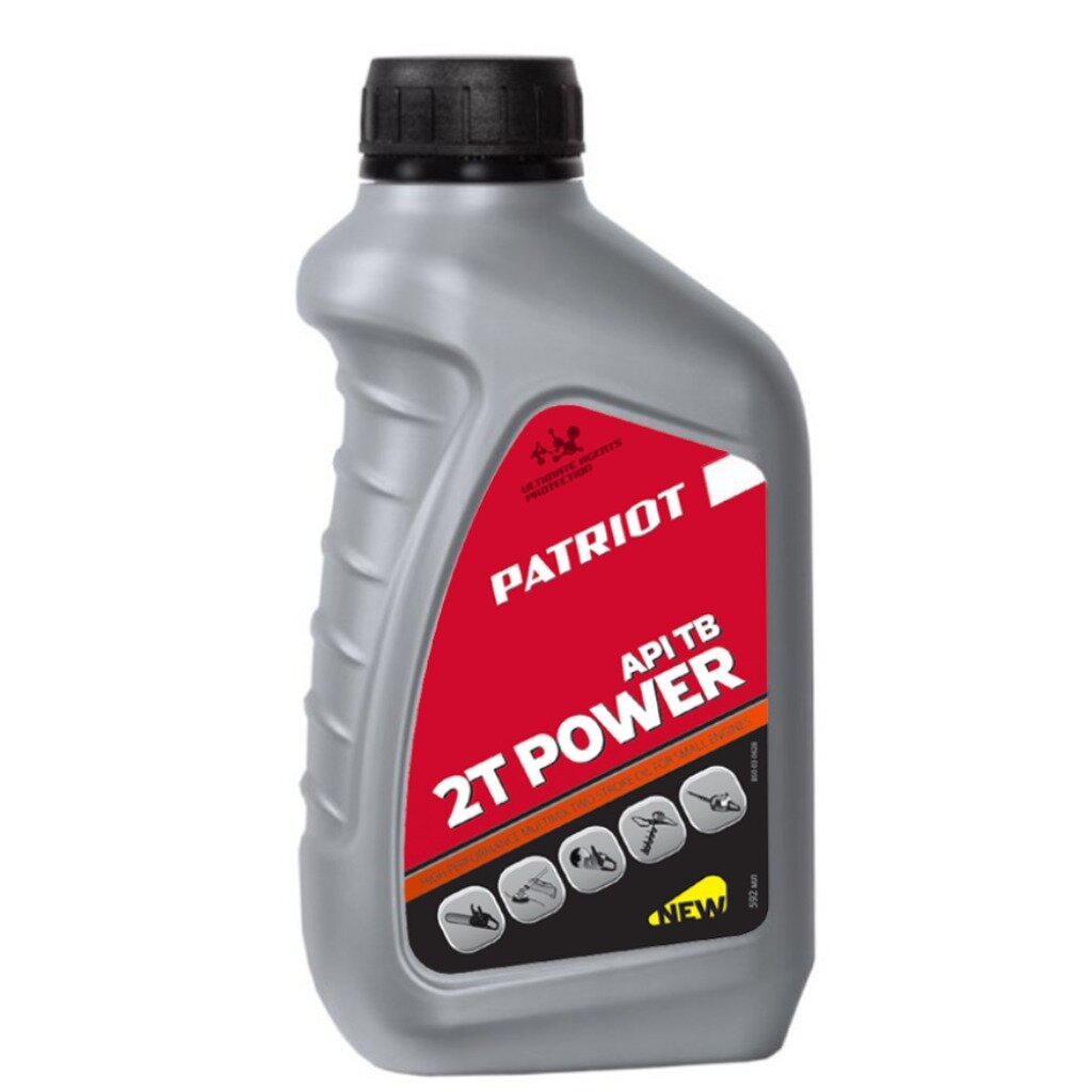 Масло машинное минеральное, для двухтактного двигателя, Patriot, Power Active 2T, 0.592 л, 850030628