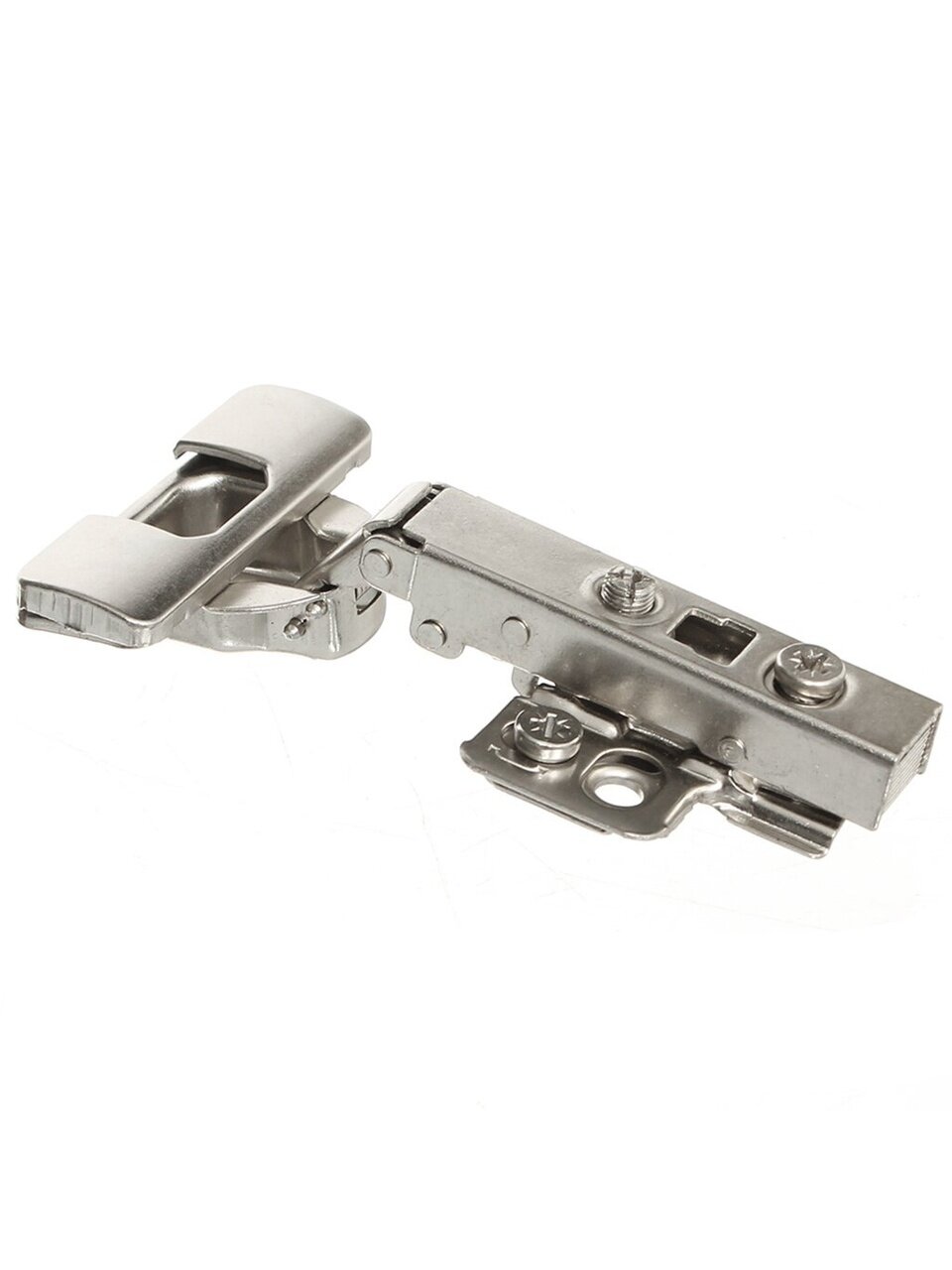 Петля накладная мебельная, Trodos, Clip-On, 314015, никель, с доводчиком