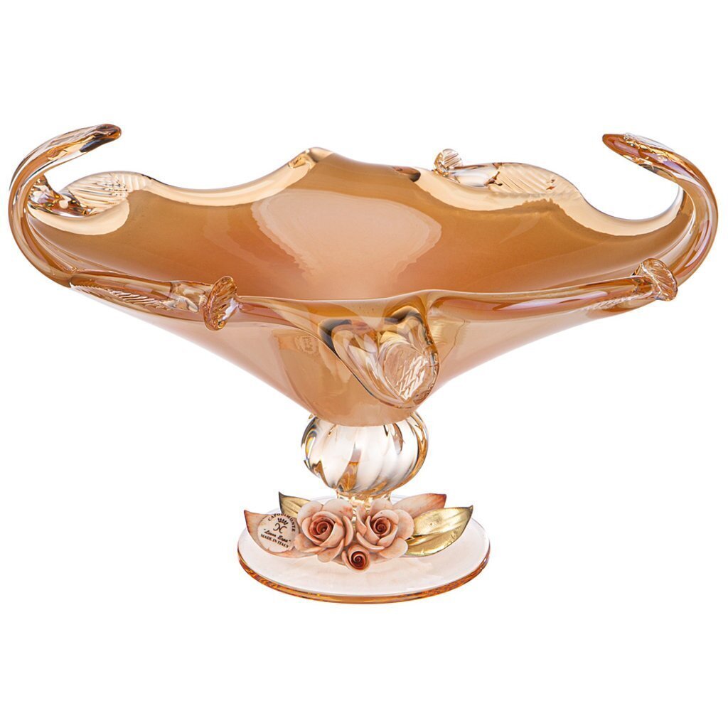 Блюдо на ножке white cristal &amp;quot;honey gondola small&amp;quot; 24см высота 16, 647-755