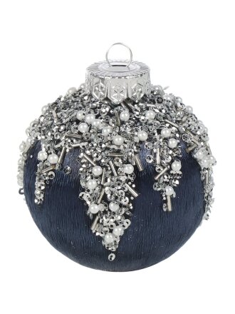 синий с серебром