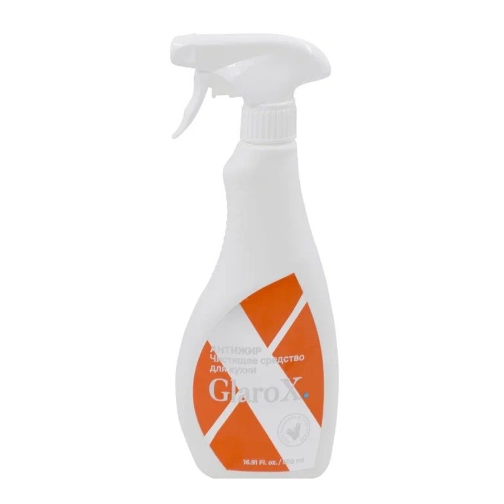 Чистящее средство для кухни, GlaroX, Жироудалитель, спрей, 500 мл чистящее средство интехно проагент с для удаления плесени 5 л