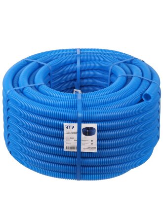 Шланг гофрированный диаметр 32х50 м, синий, РосТурПласт, 35405